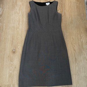 Ann Taylor Loft Grey, Fitted, Sleeveless Dress, Size 4